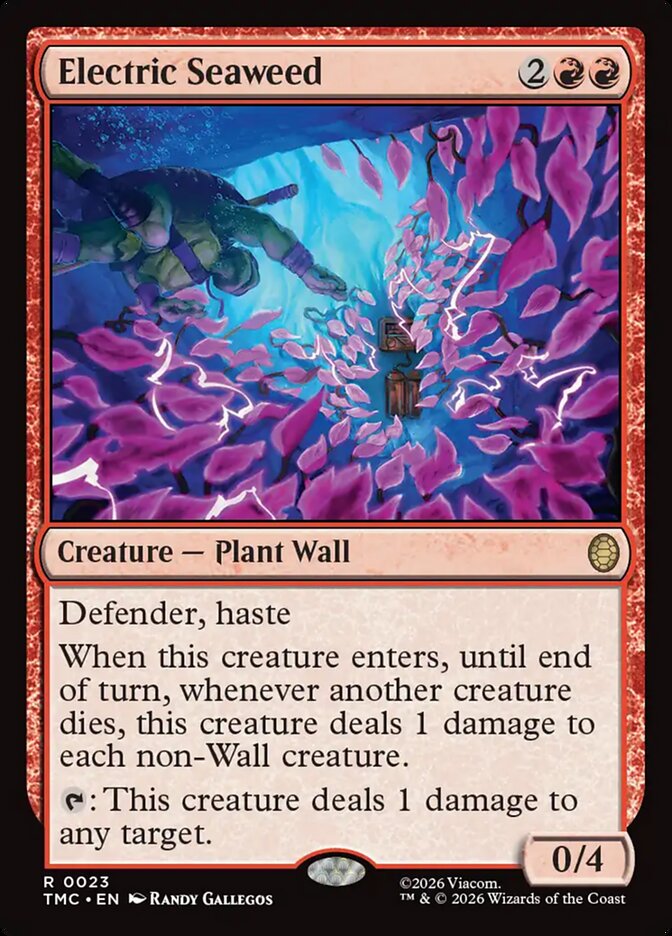 Electric Seaweed – Rare Magic: The Gathering card from Teenage Mutant Ninja Turtles Eternal (#23)