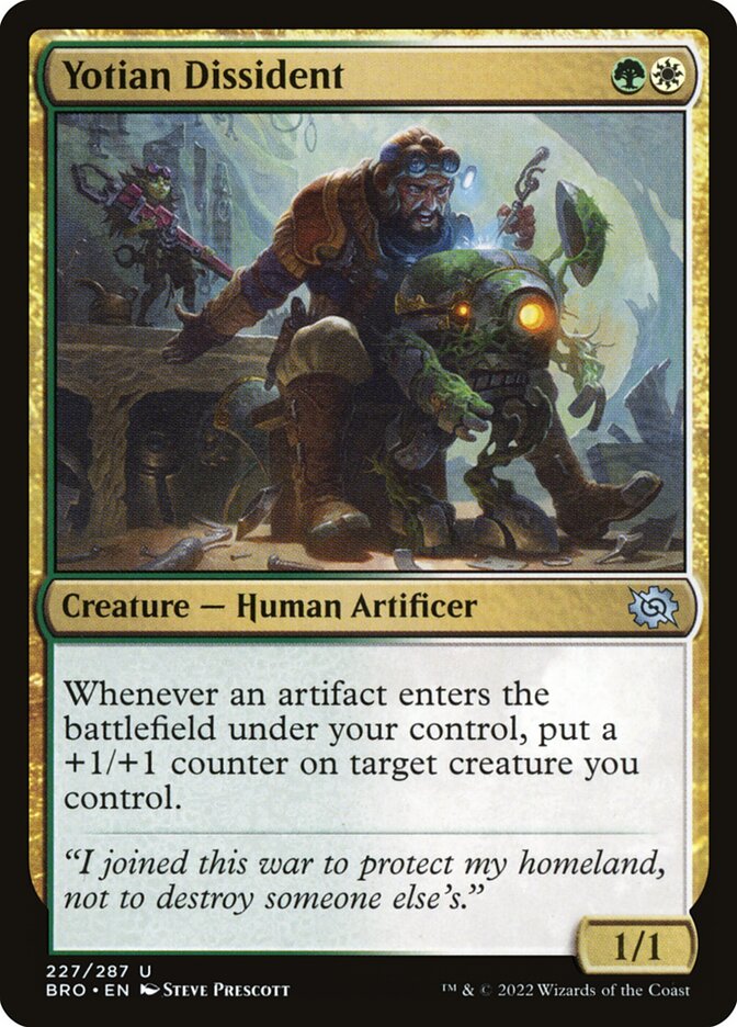 Yotian Dissident – Uncommon Magic: The Gathering card from The Brothers' War (#227)