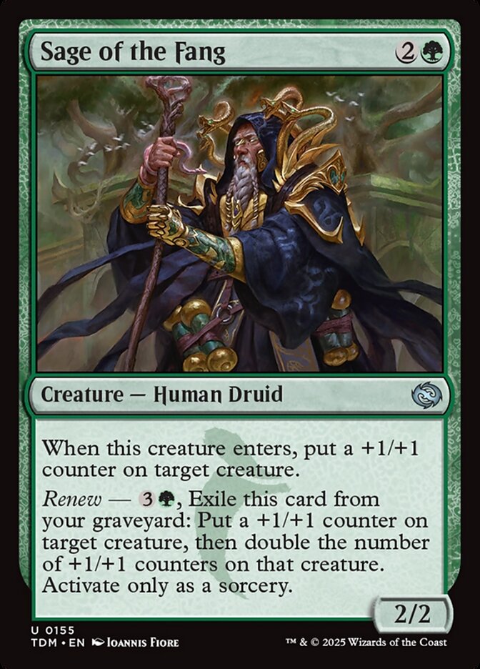 Sage of the Fang – Uncommon Magic: The Gathering card from Tarkir: Dragonstorm (#155)