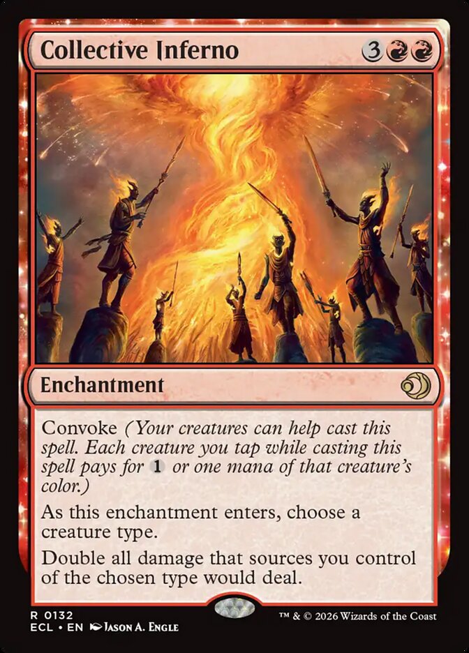 Collective Inferno – Rare Magic: The Gathering card from Lorwyn Eclipsed (#132)