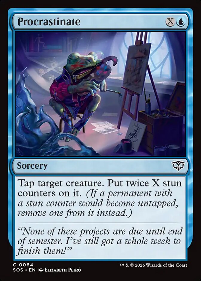 Procrastinate – Common Magic: The Gathering card from Secrets of Strixhaven (#64)