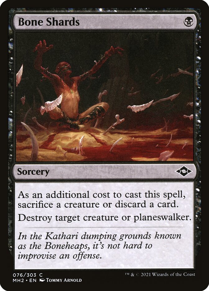 Bone Shards – Common Magic: The Gathering card from Modern Horizons 2 (#76)