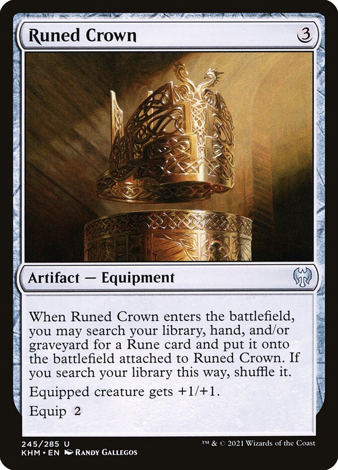 Runed Crown – Uncommon Magic: The Gathering card from Kaldheim (#245)