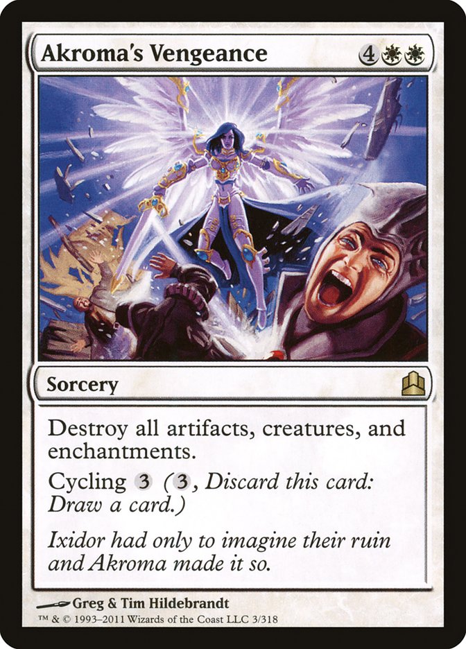 Akroma's Vengeance – Rare Magic: The Gathering card from Commander 2011 (#3)