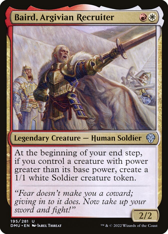 Baird, Argivian Recruiter – Uncommon Magic: The Gathering card from Dominaria United (#195)