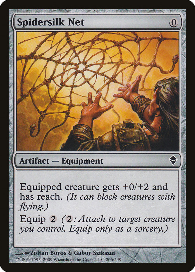 Spidersilk Net – Common Magic: The Gathering card from Zendikar (#206)