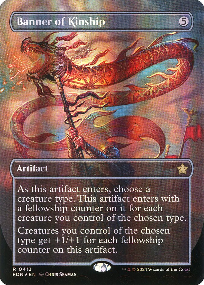 Banner of Kinship – Rare Magic: The Gathering card from Foundations (#413)