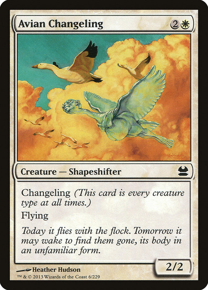 Avian Changeling – Common Magic: The Gathering card from Modern Masters (#6)