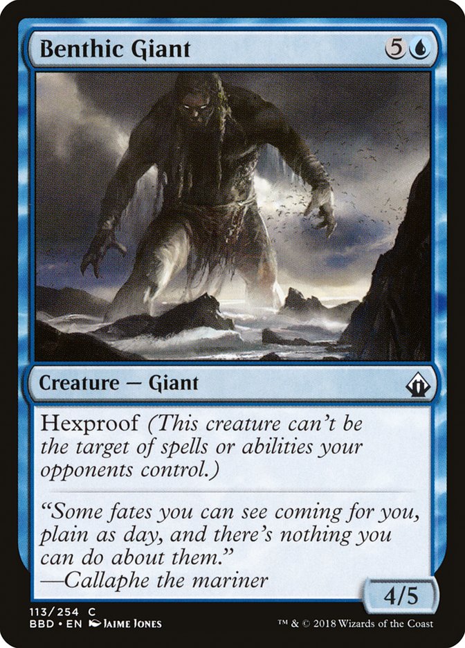 Benthic Giant – Common Magic: The Gathering card from Battlebond (#113)