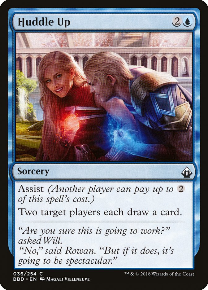 Huddle Up – Common Magic: The Gathering card from Battlebond (#36)