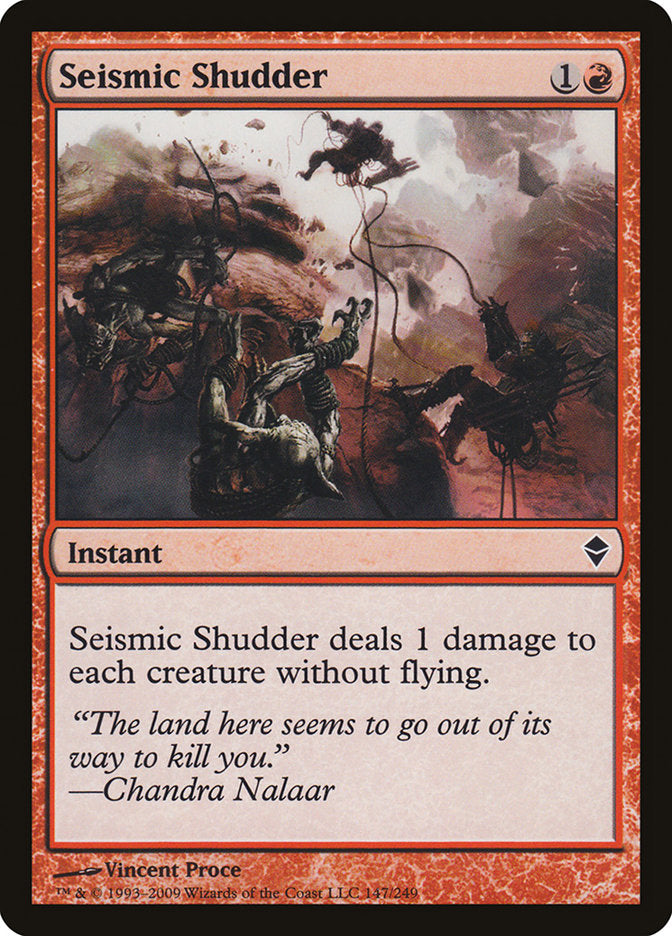 Seismic Shudder – Common Magic: The Gathering card from Zendikar (#147)