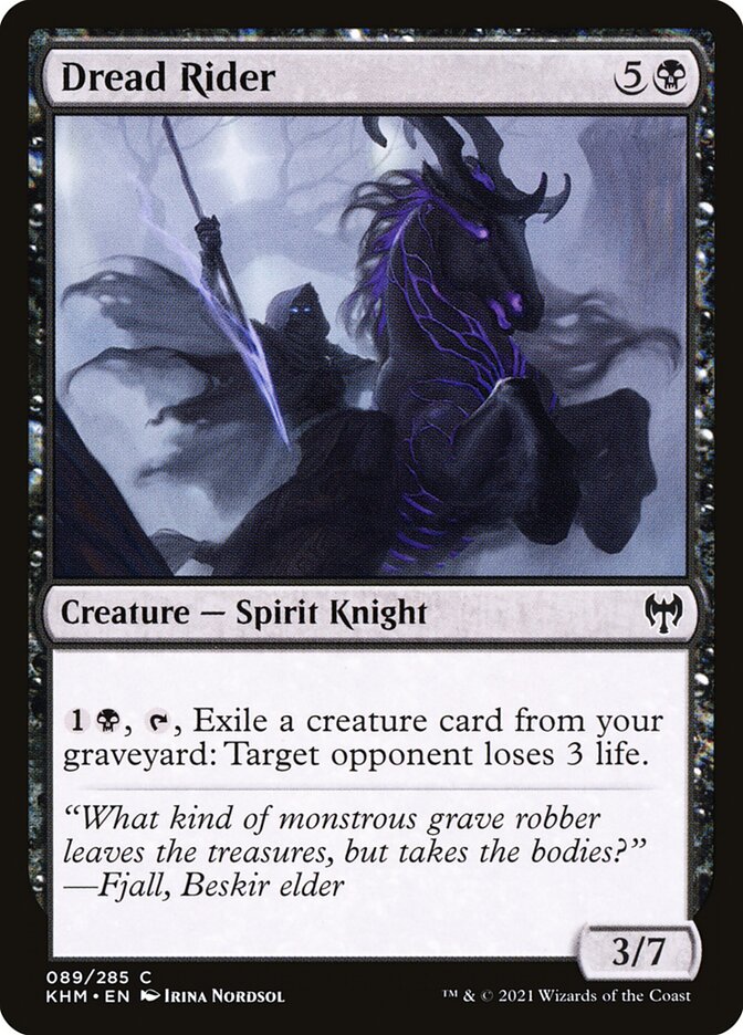 Dread Rider – Common Magic: The Gathering card from Kaldheim (#89)
