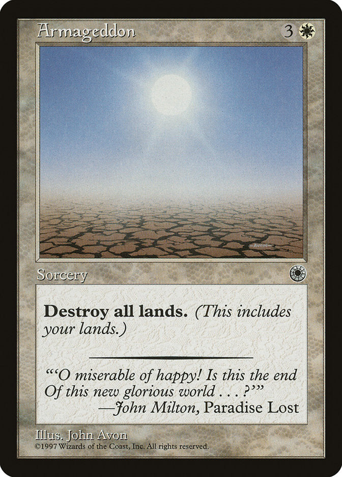 Armageddon – Rare Magic: The Gathering card from Portal (#5)