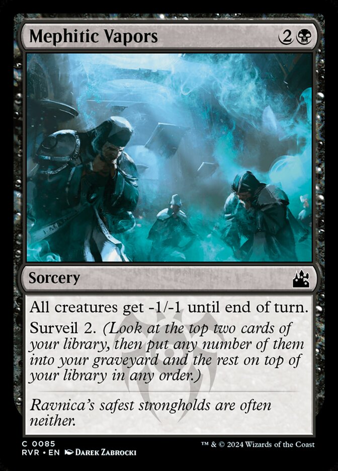 Mephitic Vapors – Common Magic: The Gathering card from Ravnica Remastered (#85)