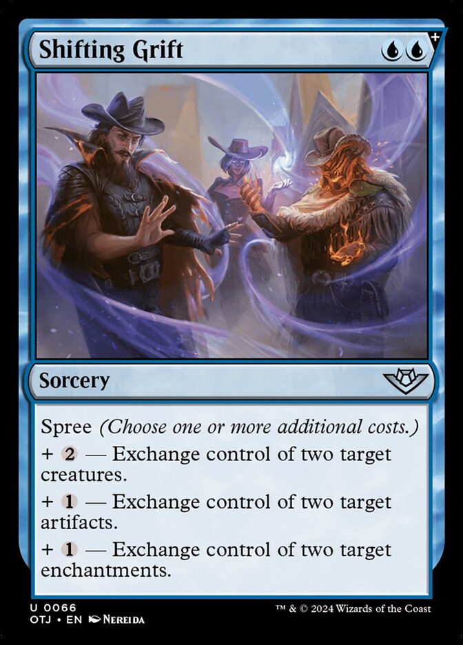Shifting Grift – Uncommon Magic: The Gathering card from Outlaws of Thunder Junction (#66)