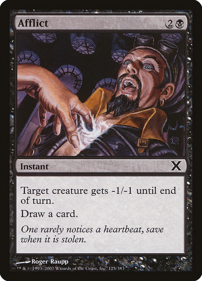 Afflict – Common Magic: The Gathering card from Tenth Edition (#125)