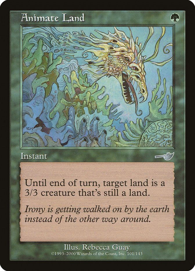 Animate Land – Uncommon Magic: The Gathering card from Nemesis (#101)
