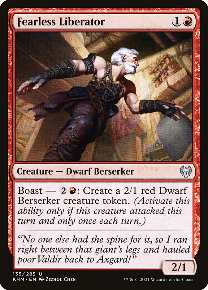Fearless Liberator – Uncommon Magic: The Gathering card from Kaldheim (#135)