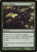 Feral Contest – Common Magic: The Gathering card from Worldwake (#100)