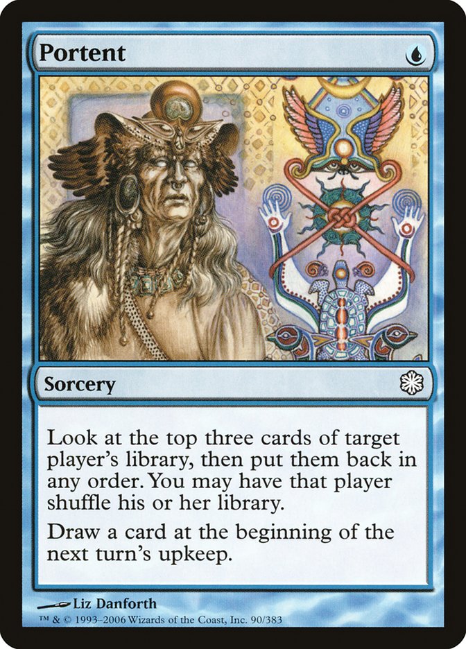 Portent – Common Magic: The Gathering card from Coldsnap Theme Decks (#90)