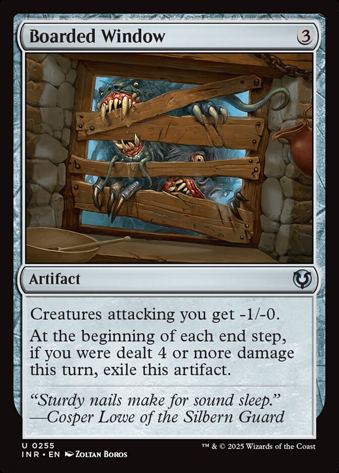 Boarded Window – Uncommon Magic: The Gathering card from Innistrad Remastered (#255)