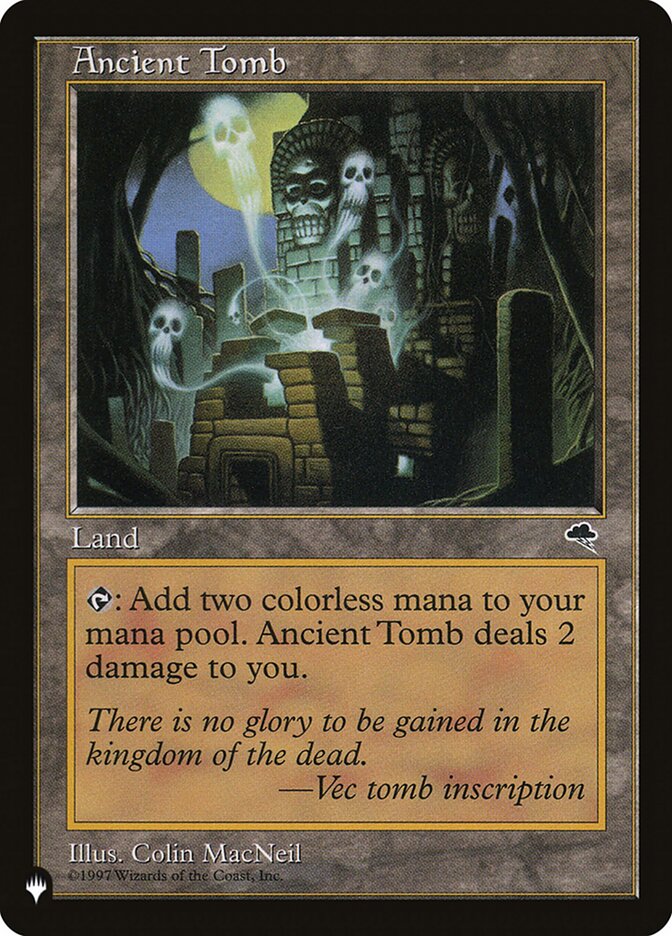Ancient Tomb – Uncommon Magic: The Gathering card from The List (#TMP-315)