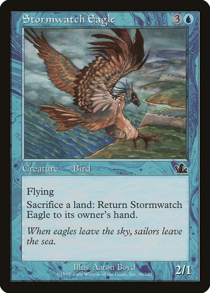 Stormwatch Eagle – Common Magic: The Gathering card from Prophecy (#50)