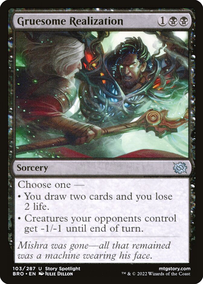 Gruesome Realization – Uncommon Magic: The Gathering card from The Brothers' War (#103)