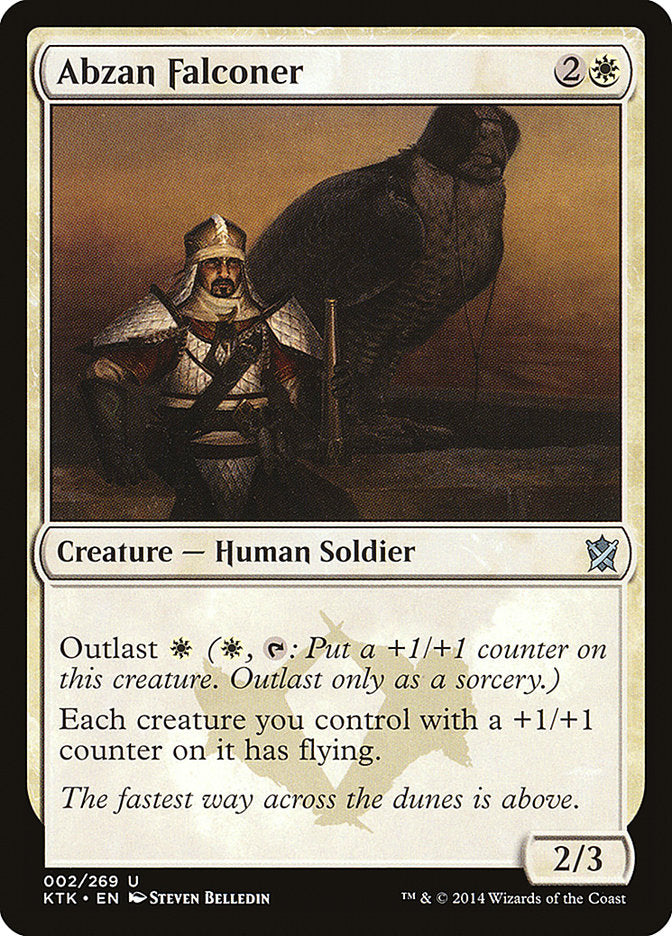 Abzan Falconer – Uncommon Magic: The Gathering card from Khans of Tarkir (#2)