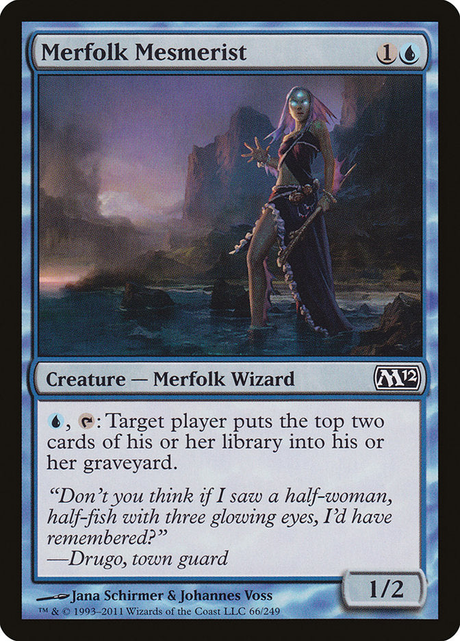 Merfolk Mesmerist – Common Magic: The Gathering card from Magic 2012 (#66)