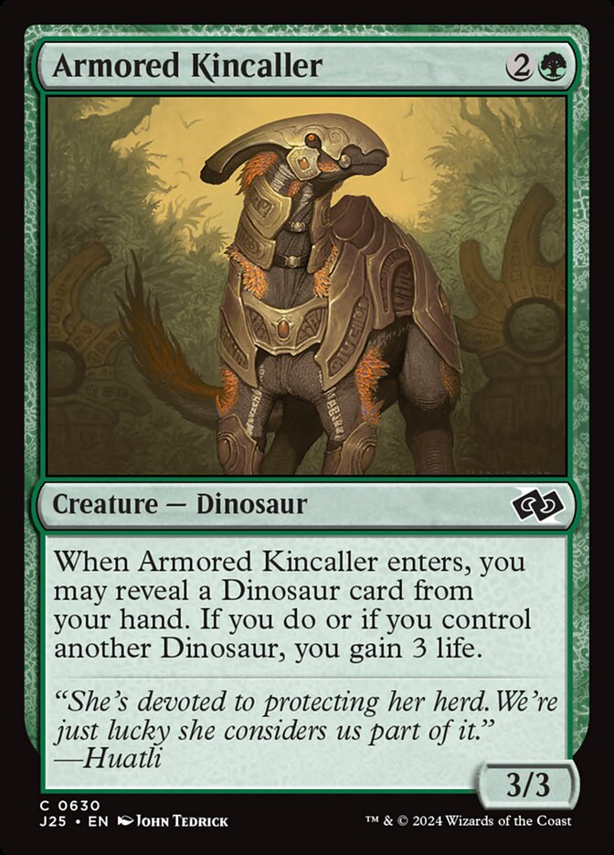 Armored Kincaller – Common Magic: The Gathering card from Foundations Jumpstart (#630)