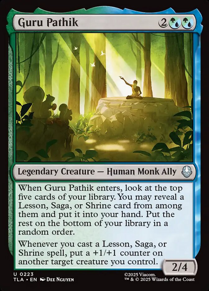 Guru Pathik – Uncommon Magic: The Gathering card from Avatar: The Last Airbender (#223)