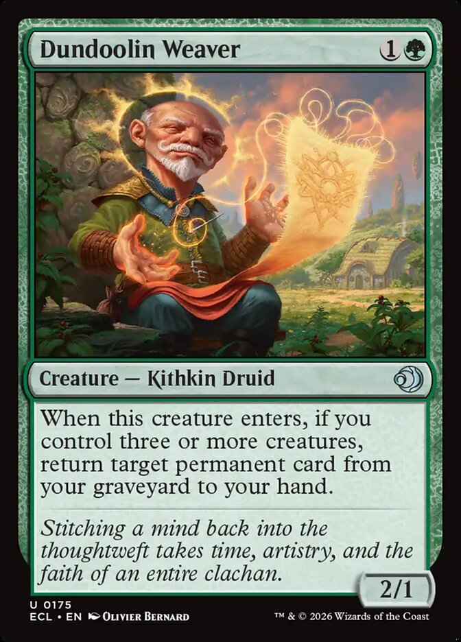 Dundoolin Weaver – Uncommon Magic: The Gathering card from Lorwyn Eclipsed (#175)