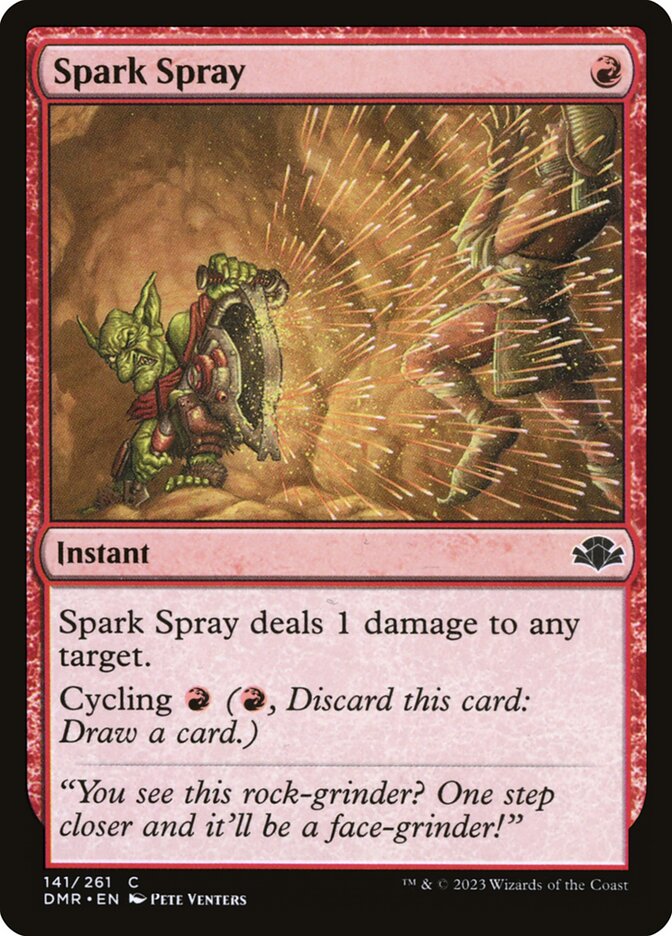 Spark Spray – Common Magic: The Gathering card from Dominaria Remastered (#141)