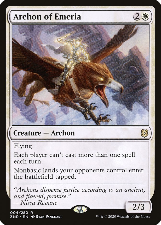 Archon of Emeria – Rare Magic: The Gathering card from Zendikar Rising (#4)