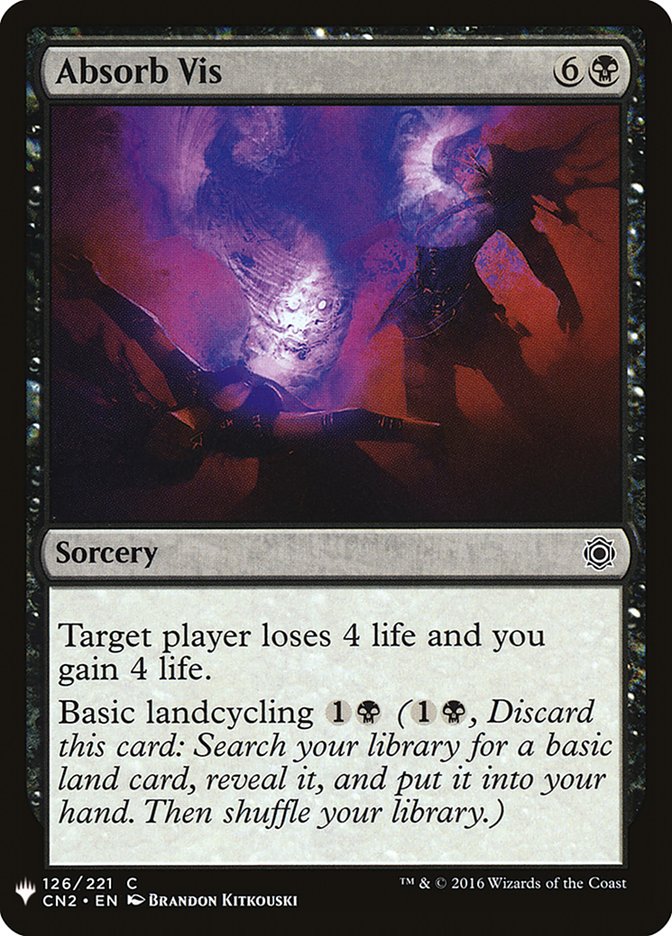 Absorb Vis – Common Magic: The Gathering card from The List (#CN2-126)