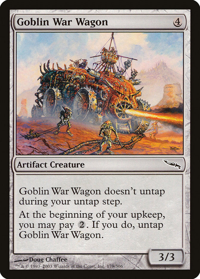 Goblin War Wagon – Common Magic: The Gathering card from Mirrodin (#179)