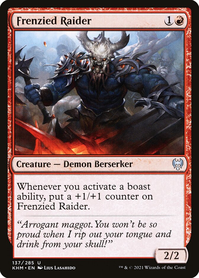Frenzied Raider – Uncommon Magic: The Gathering card from Kaldheim (#137)