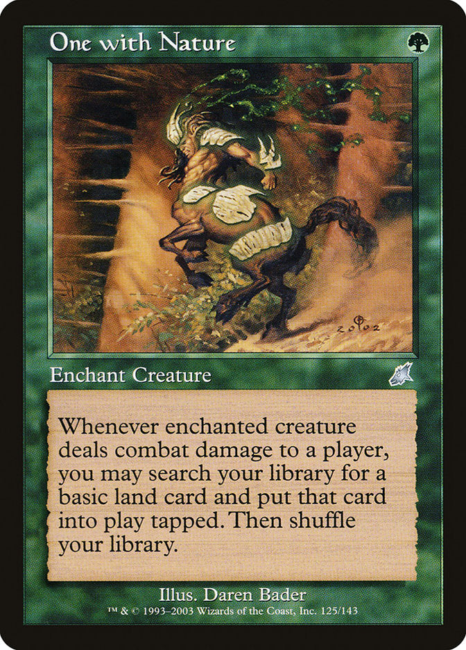 One with Nature – Uncommon Magic: The Gathering card from Scourge (#125)