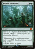 Awaken the Woods – Mythic Magic: The Gathering card from The Brothers' War Promos (#170p)