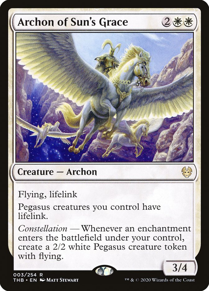 Archon of Sun's Grace – Rare Magic: The Gathering card from Theros Beyond Death (#3)