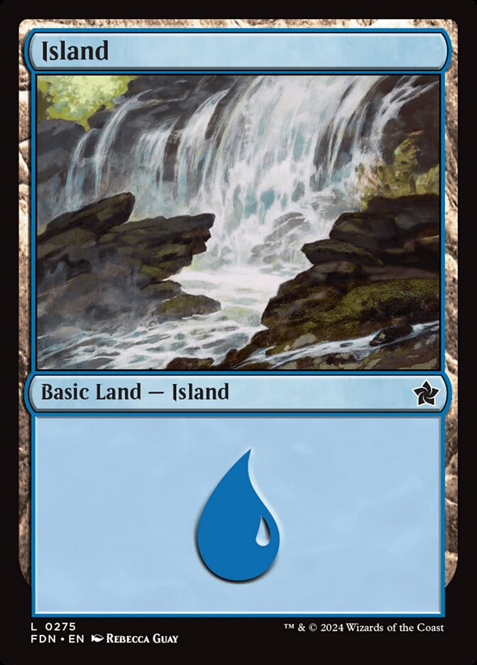 Island – Common Magic: The Gathering card from Foundations (#275)