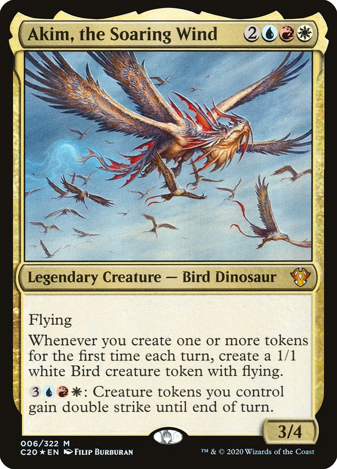 Akim, the Soaring Wind – Mythic Magic: The Gathering card from Commander 2020 (#6)