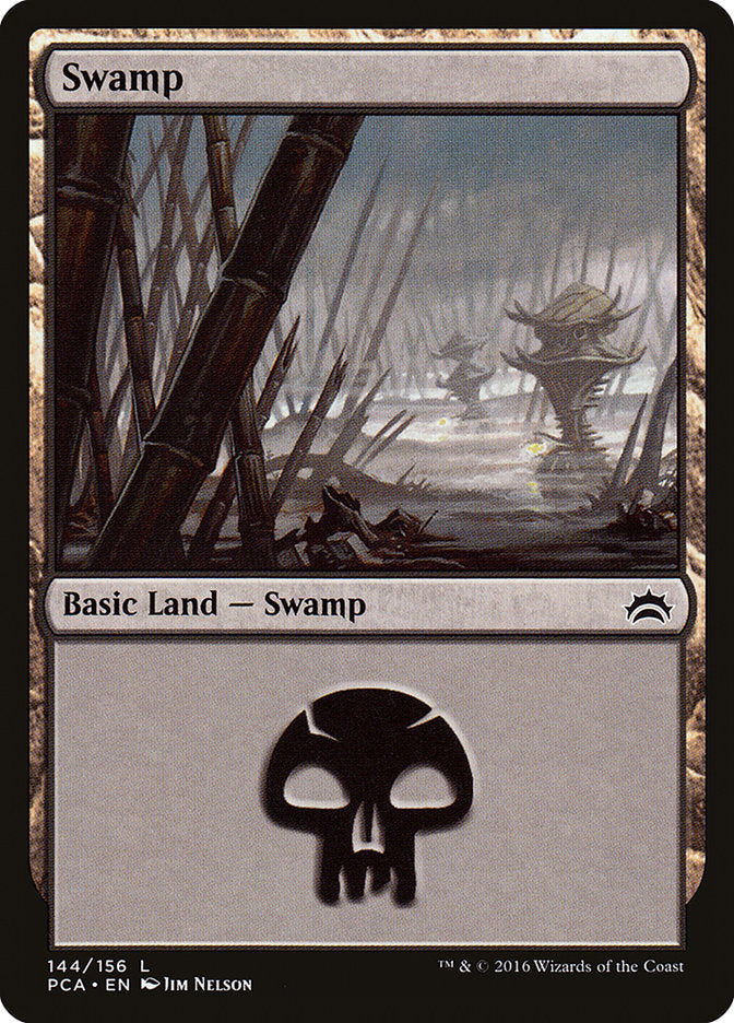 Swamp – Common Magic: The Gathering card from Planechase Anthology (#144)