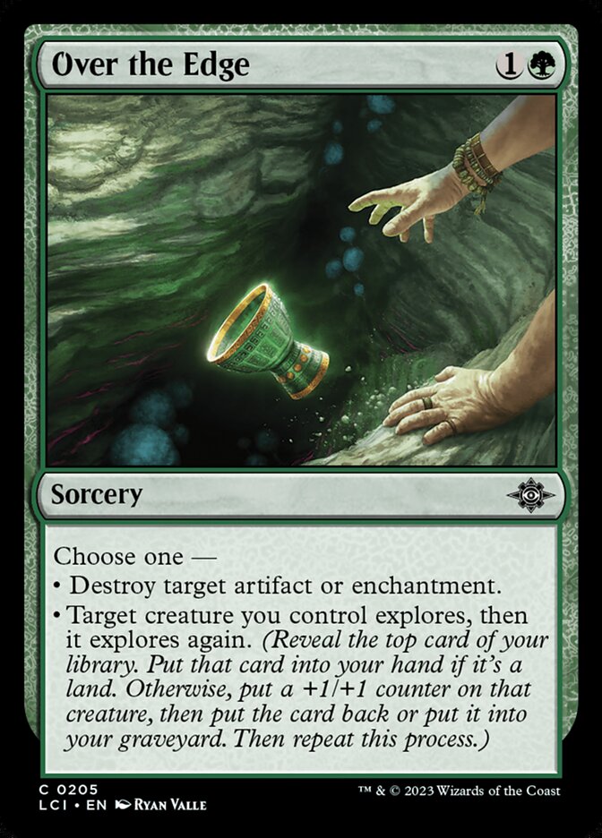 Over the Edge – Common Magic: The Gathering card from The Lost Caverns of Ixalan (#205)