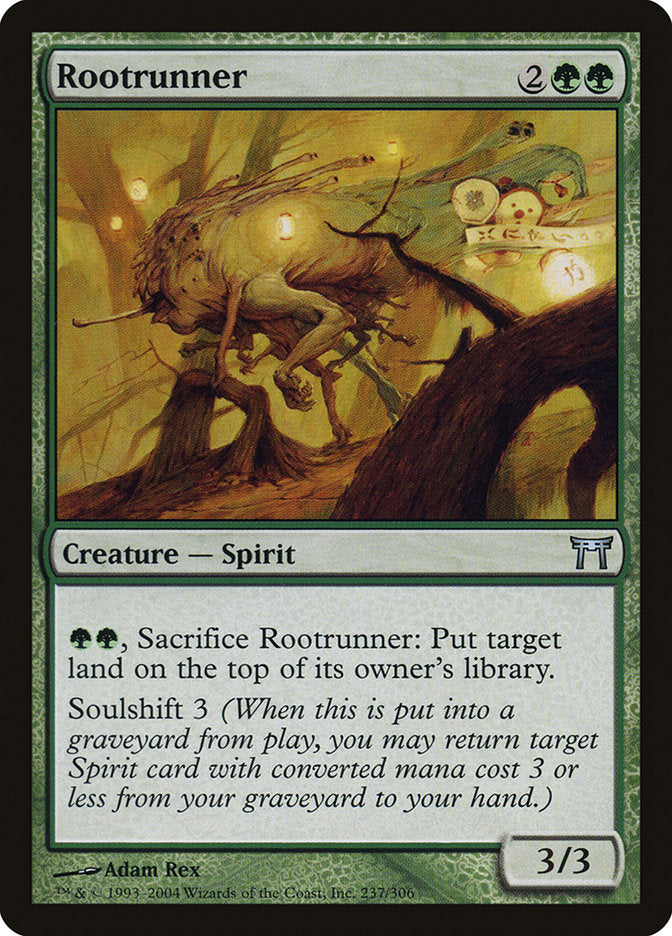 Rootrunner – Uncommon Magic: The Gathering card from Champions of Kamigawa (#237)