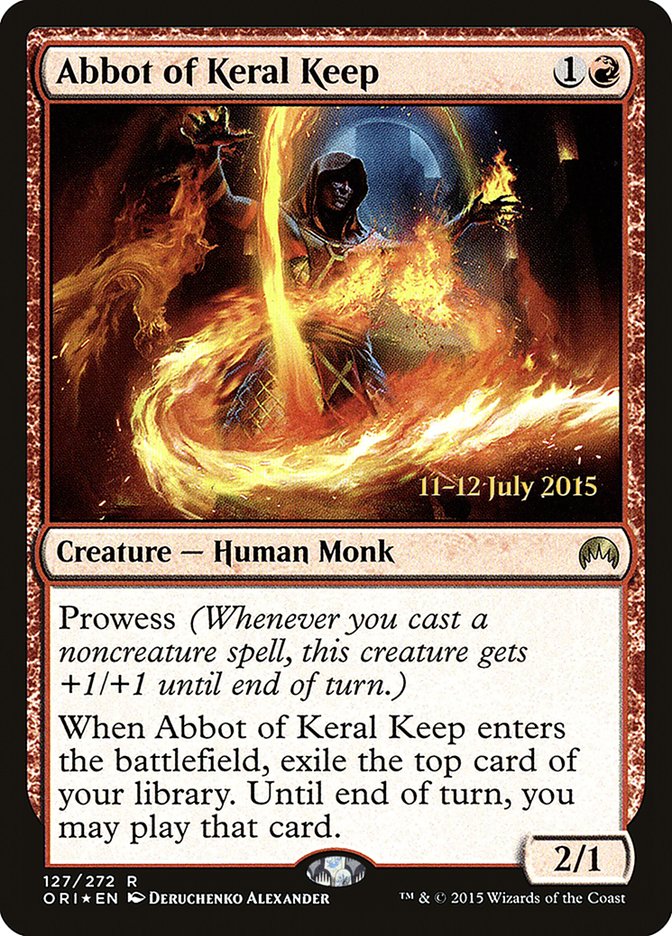 Abbot of Keral Keep – Rare Magic: The Gathering card from Magic Origins Promos (#127s)