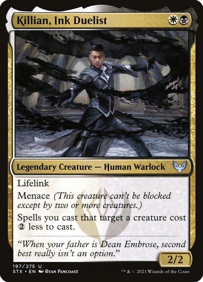 Killian, Ink Duelist – Uncommon Magic: The Gathering card from Strixhaven: School of Mages (#197)