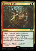 Friendly Rivalry – Uncommon Magic: The Gathering card from The Lord of the Rings: Tales of Middle-earth (#204)