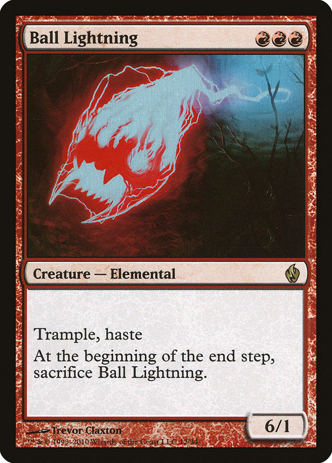 Ball Lightning – Rare Magic: The Gathering card from Premium Deck Series: Fire and Lightning (#12)
